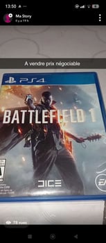 Battlefield 1 - Console cassée, prix négociable