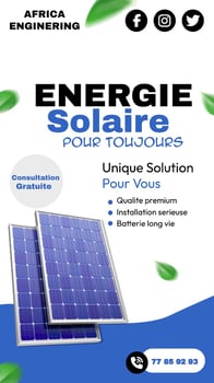 Installation solaire avec onduleur hybride - Service de maintenance inclus