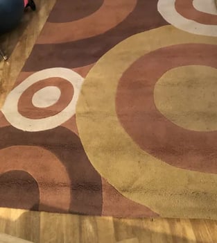 Grand tapis marron et beige - Excellent état