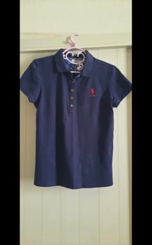 Pull polo bleu marine taille L pour homme