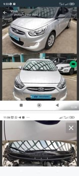 3 voitures à vendre : Hyundai Accent, Tucson et Mitsubishi L200