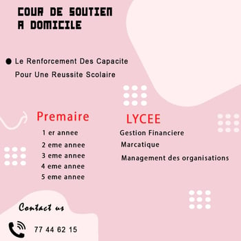 Soutien scolaire à domicile, 24h/7jrs - Contactez-nous !