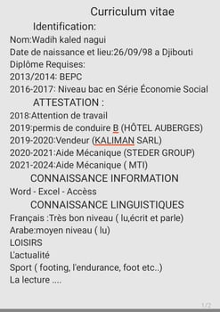 Je suis chauffeur d'expérience de 6ans