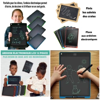 Tablette Électronique 12 pouces pour Enfants - Stimulez leur Créativité et Développement Intellectuel!