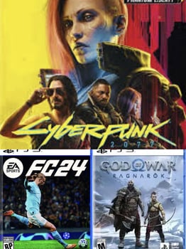 Jeux PS5 God of War et Cyberpunk 2077 DLC 2023/24 - Prix imbattable