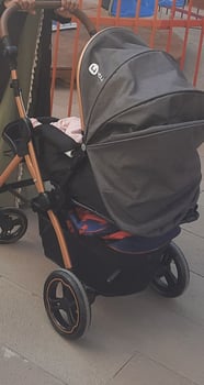 Poussette réversible compacte pour bébé de 0-3 ans