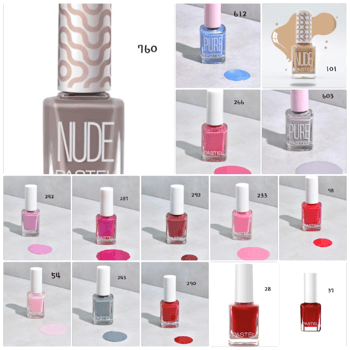 Vernis de qualité supérieure - Marque Pastel - Promotion limitée