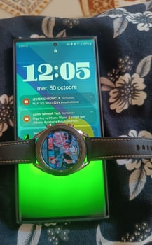 S23 ultra 256 giga écran cassé + galaxy watch 3