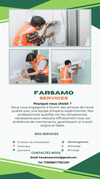 Offre tous service de maintenance - Farsamo service