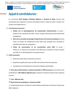 Appel à candidatures : Ateliers pour renforcer les capacités des OSC à nouer des partenariats stratégiques