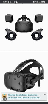 Casque VR HTC VIVE - Compatible avec GTX 970 et 4Go RAM