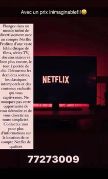 Compte Netflix de qualité 4k à louer