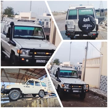 Toyota Hardtop à louer pour vos voyages à Djibouti avec climatisation