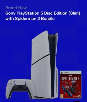 PlayStation 5 Blanc avec Spiderman 2, 4K Ultra HD et 1TB SSD