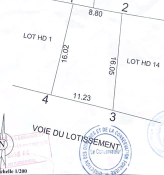 Parcelle de terrain 160m2 avec titre foncier à Barwako 2