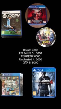 CD PS4 à vendre, prix négociables