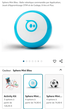 Mini Sphero connecté pour s'amuser et programmer - Bon état à vendre