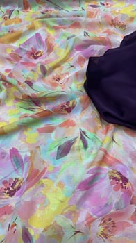 Tissus neufs multicolores, légers et fluide - Fabriqué en Espagne