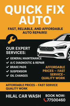 Car Maintenance and Repair Services: A/C, Oil Change, Brake Pads