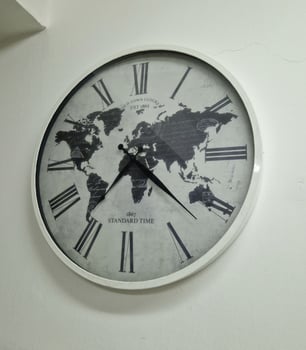 Horloge map monde