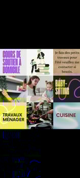 Services à domicile pour l\'été, prix selon vos demandes
