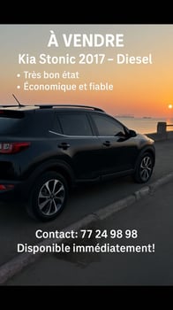 Kia Stonic 2017, automatique, gazole, climatisée