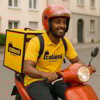 Offre d’emploi : Livreur à moto (Calami Market)