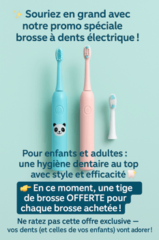 Brosse à dents électriques pour enfants et adultes