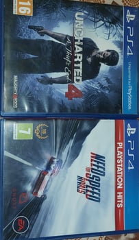 Jeux vidéo Uncharted et NFS à vendre ou échanger