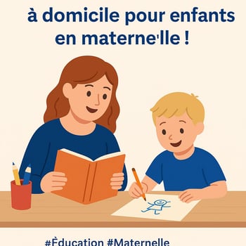 Enseignante à domicile pour enfants de maternelle