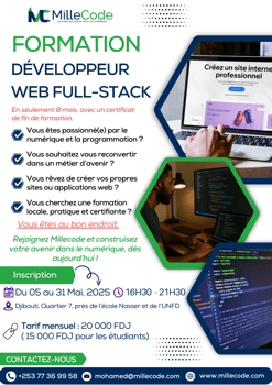 Formation Développeur Web Full-Stack: Inscriptions ouvertes dès le 05/05/2025
