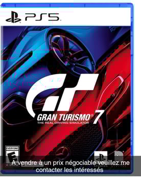 PS5 Gran Turismo 7, comme neuf, négociable
