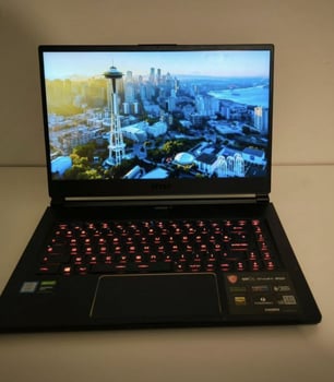 MSI GS 65D - PC gamer avec Core i5, 16Go RAM, SSD 500Go et carte graphique GTX 1600 6Go