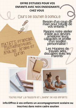 Soutien scolaire pour enfants - Inscriptions ouvertes