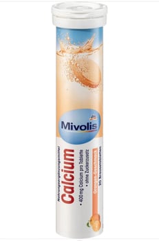 Calcium 400mg, goût orange, sans sucre - Maintien os et dents normaux