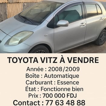Toyota Vitz 2008/2009, boîte automatique, en excellent état