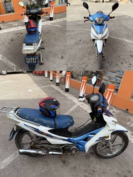 Moto Jincheng 110 économique, en excellent état + casque neuf