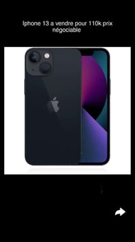 iPhone 13 bleu 128Go, excellent état