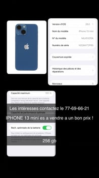iPhone 13 Blanc, Comme Neuf