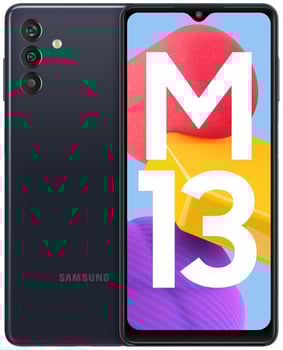 Samsung Galaxy M13 Noir, 6Go RAM, 128Go Stockage, Batterie 6000mAh