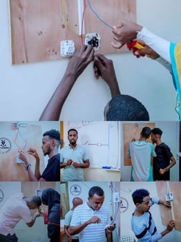 ADM ACADEMIC : Session pratique d\'installation électrique en action !