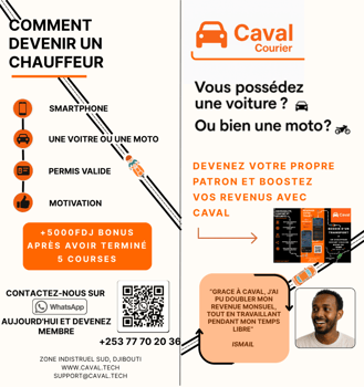 Devenez votre propre patron avec Caval Courier !
