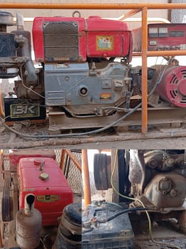 Groupe électrogène diesel Yanmar, bon état, modèle ancien
