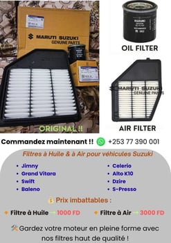 Filtre à Huile et Filtre à Air
