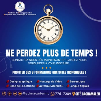 Formations gratuites en bureautique, design, web et plus