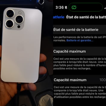 iPhone 16 Pro Max, état neuf, non-négociable