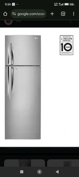 Réfrigérateur LG neuf 308L, argent, performance intelligente
