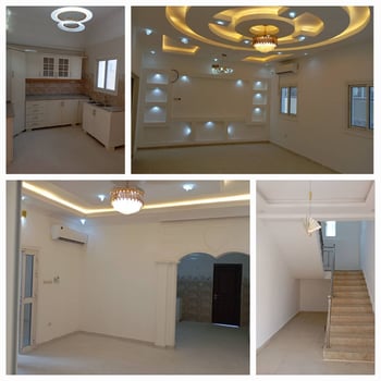 Villa meublée F7 duplex, village Lootah, sécurité, avec un grand parking équipé entièrement du pavé