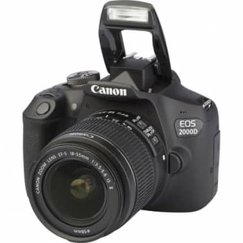 Canon 2000D avec speed light et memoir 32 - Comme neuf