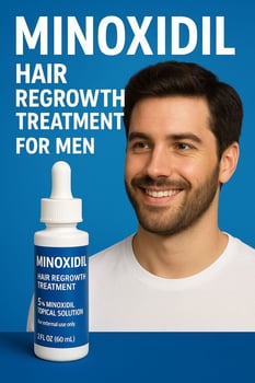 Solution pour stimuler la pousse de la barbe - Minoxidil